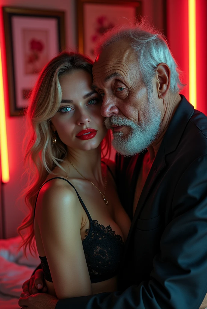 Beautiful russian blue eyes hugging grandfather old Man nsfw ugly face beggar, you can clearly see my high cheekbones and defined jawline. My nose is and cute, complimenting my features nicely. And those full, luscious lips red lipstick neon light bedroom , sideview cleavage blonde hairs biggest size lips big boobs big fake lips red lipstick big pub Backless Fashion Design lingerie, Without Lingerie & Underpants, Women's Sexy Clothing.Erotic Cut-out Slip Dress, Hot Backless Halter Bodycon Dress, Women's Sexy naked