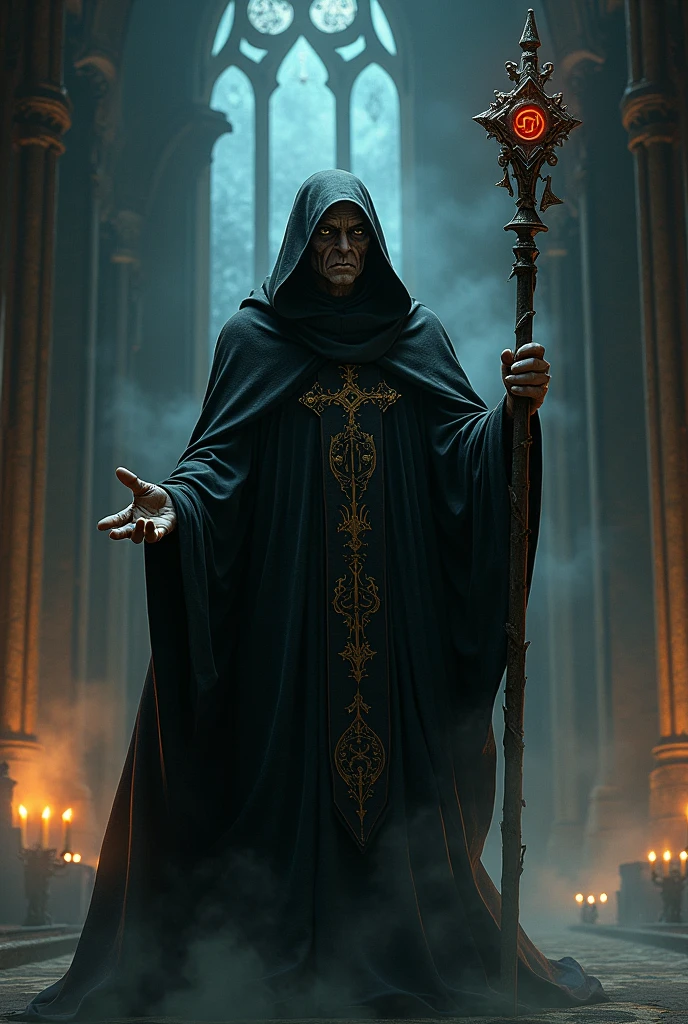 create an evil churchman animated