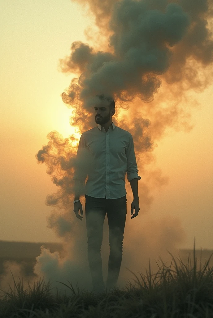Create a man by sending a smoke signal translated into Portuguese, in the message it is written: where are you felipe medina
