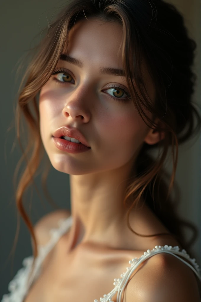 Girl with sexy neckbone