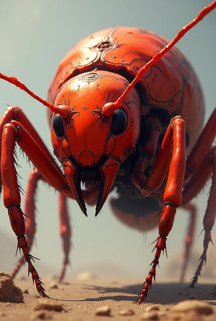 An ant red colour