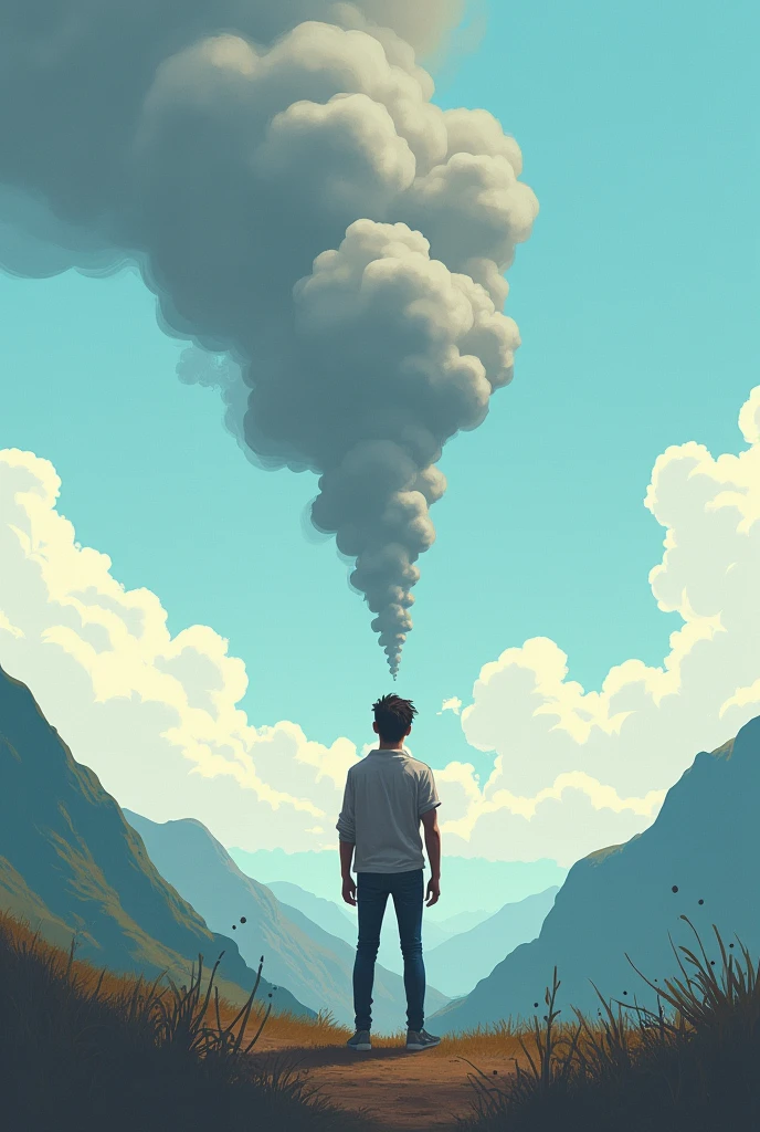 Create a smoke signal translated into Portuguese written cade voce Felipe Medina