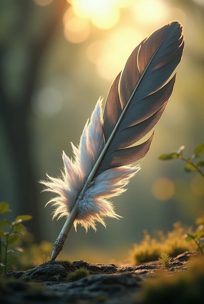 feather flute name image, UJJAL written on it