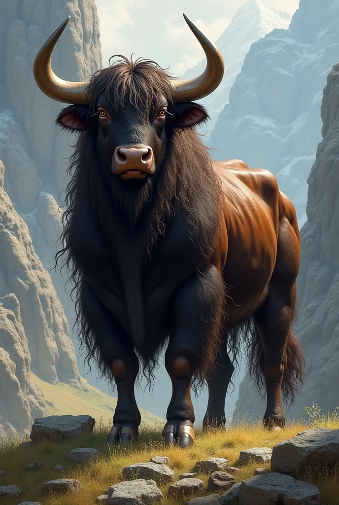 Long hair bull