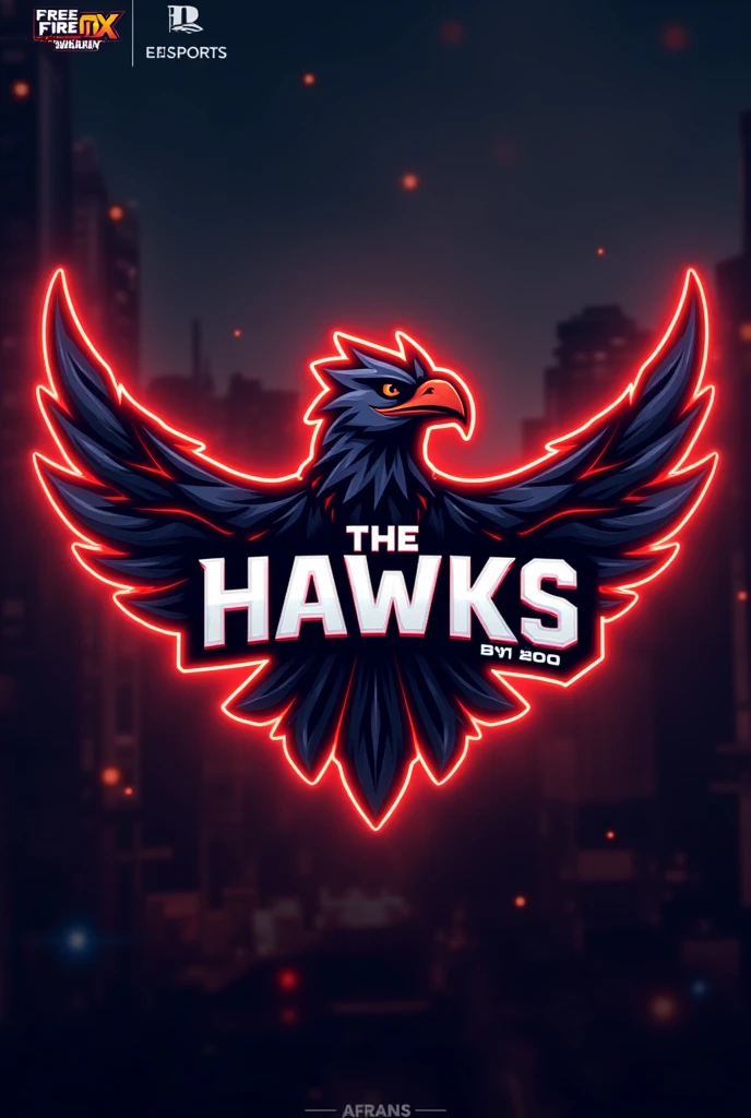 Free fire max paid scrims logo by the hawks