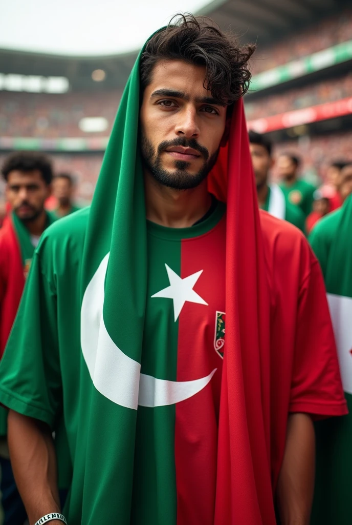 I am a sports Pakistan and Palestine with flag