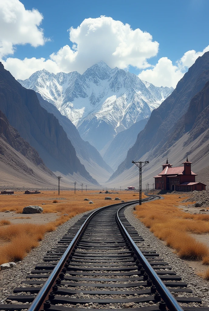 railway track in ladakh