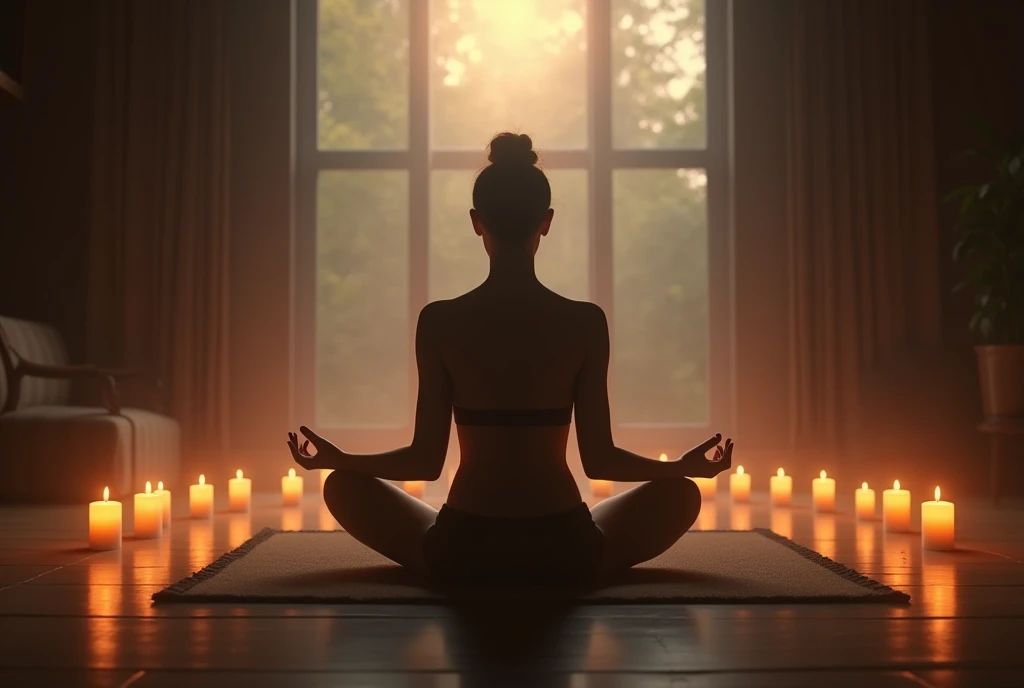 "Visualize yourself in a quiet sanctuary. With each inspiration, feel the soft light of candles caressing your skin. With each exhalation, let the aroma of incense take away all your worries. Allow yourself to sink deeper and deeper into a state of deep inner peace."
