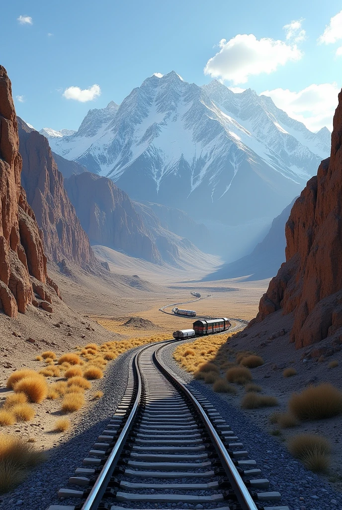 railway track in nubra ladakh