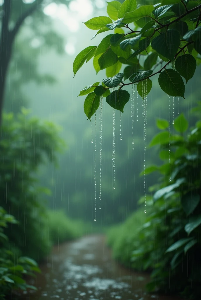 Beautiful rain video