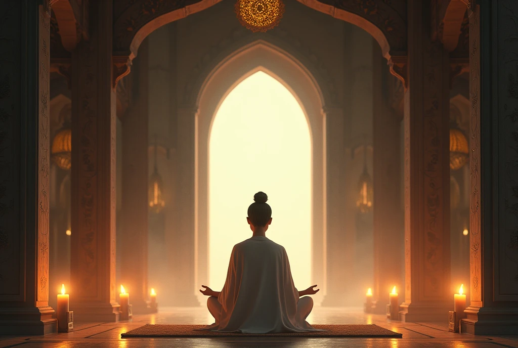 Imagine sitting in a serene sanctuary, where the soft light of candles dances on the walls, creating an atmosphere of peace and contemplation. The mild aroma of incense fills the air, elevating our senses and preparing us for an inner journey.