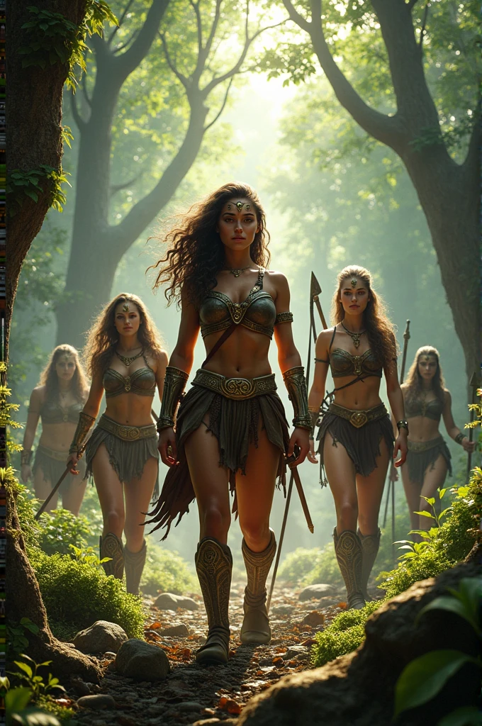 Amazons in the virgin forest