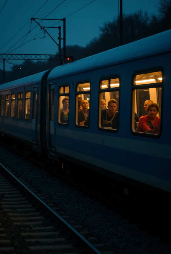 A train from Nuremberg, Documentation Center to Erlangen with the S1 at 23:3 pm