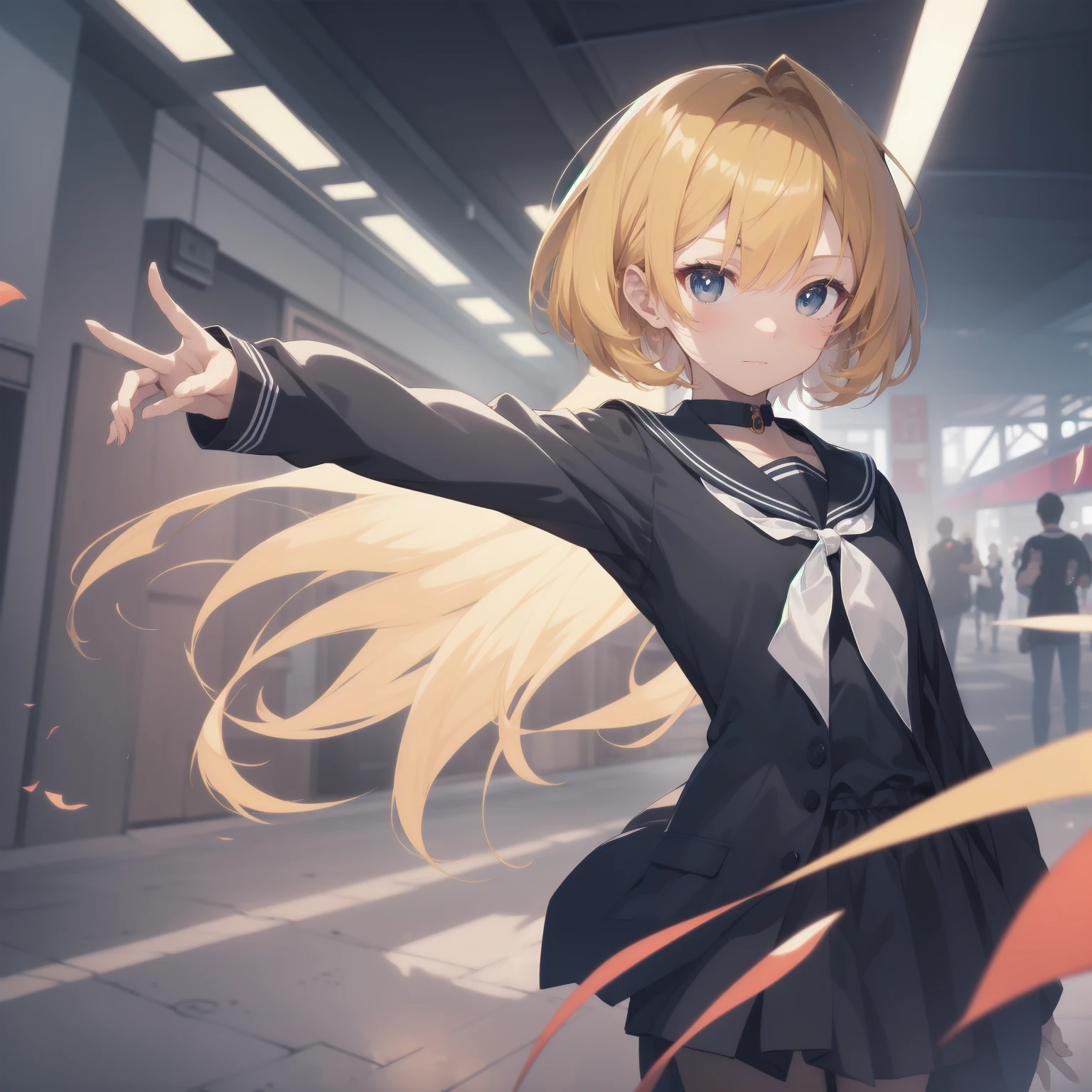 ultra-absurdres-Top quality by artist God, ultra-detailed, high resolution, anime moe artstyle, best anime 8k konachan wallpaper, pixiv contest winner, pool:2810, perfect anatomy,break, 1girl, (Please draw a girl walking sleepily to school alone. )break,(Solo,little female,13yo:1.3),Full limbs, complete fingers,a junior high school student, (very short hair), short cut, flat chest, , small butt, small black eyes, beautiful detailed eyes, well-proportioned iris and pupils, expressive eyes, highres detailed hair, soft expression, salor school_uniform, sailor collar, serahuku, bow, pleated skirt,(Detailed Lighting), (Detailed background), in the School commute route. break,super detailed skin, Best cinematic lighting powered by famous artist, 8k,beauty illustration,photoshop_(medium),very aesthetic,break,((artist:mery_(yangmalgage) )), artist:clamp ,artist:carnelian ,artist:kantoku ,
