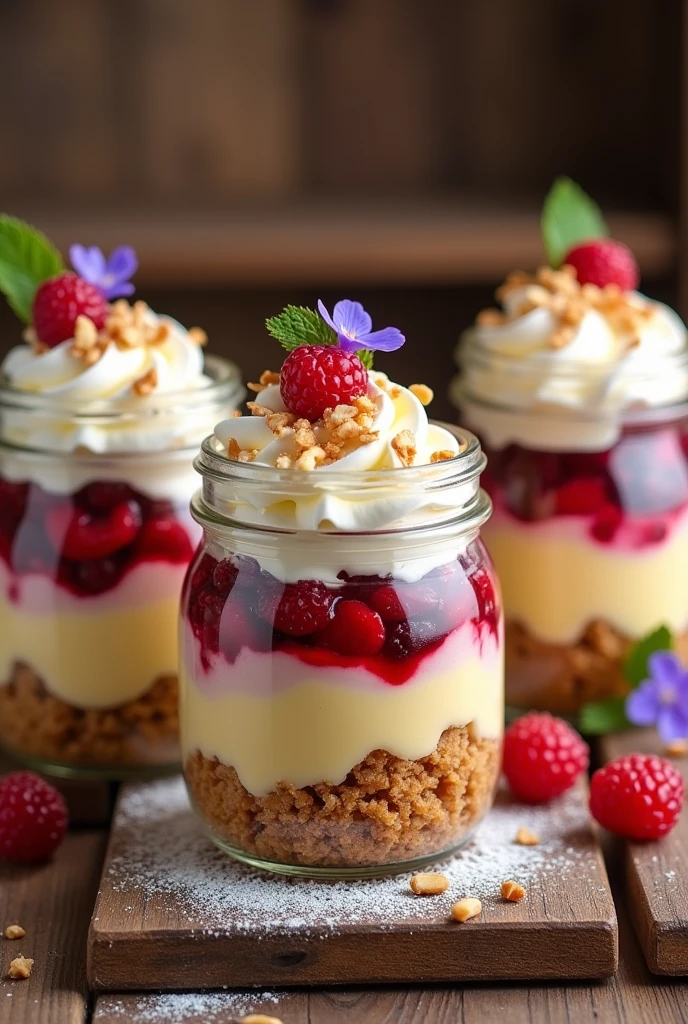 Desserts in a jar
