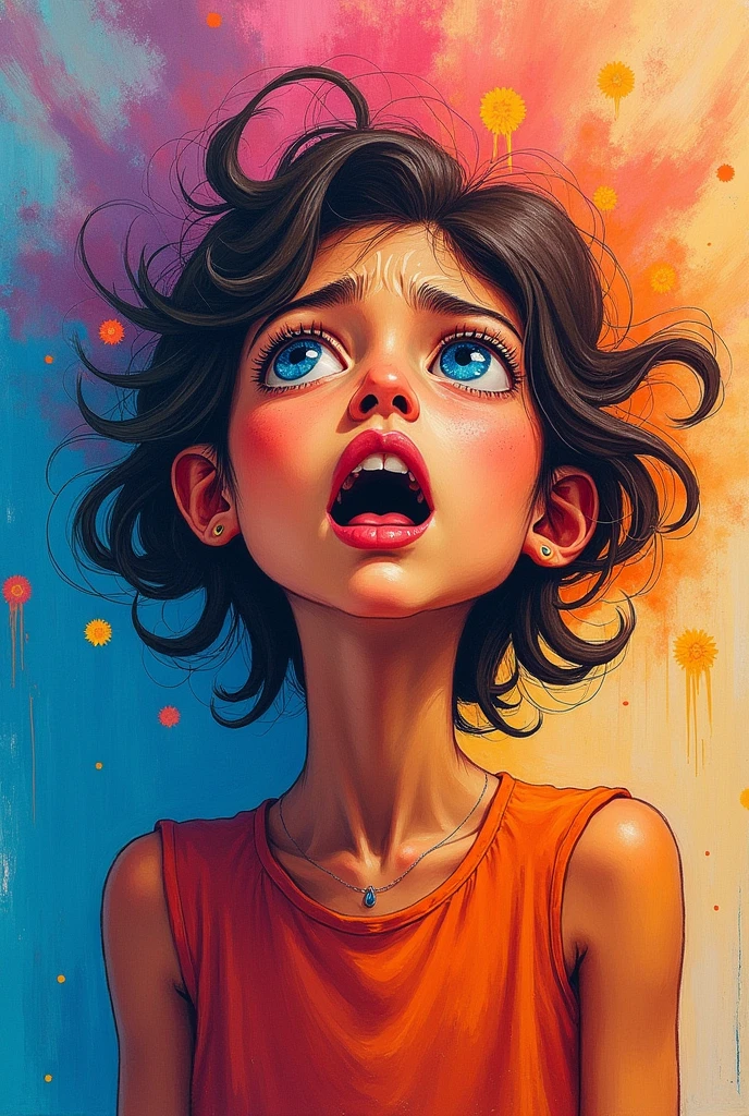 A drawing with art an
d emotion for beginners 