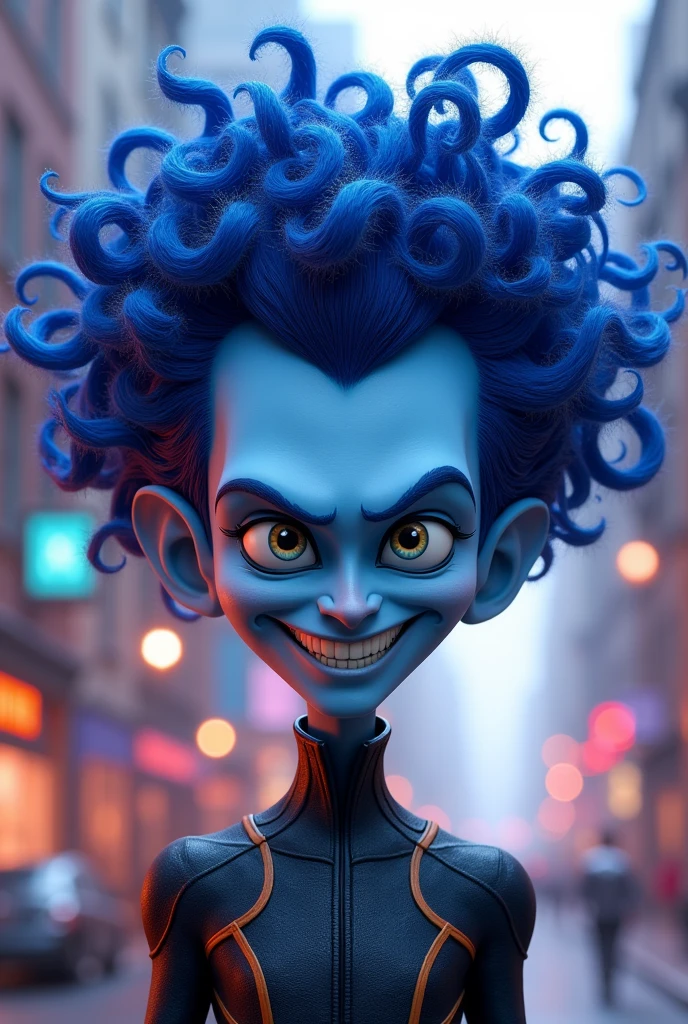 megamind with curly hair
