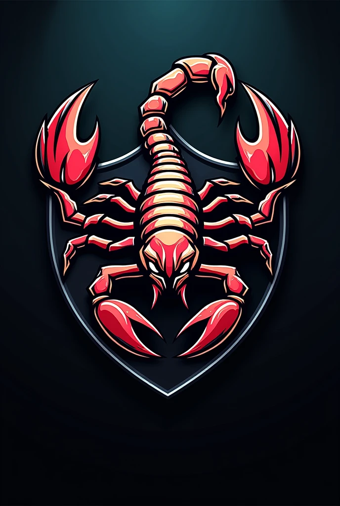 Make a crest for a football team with the name Scorpions