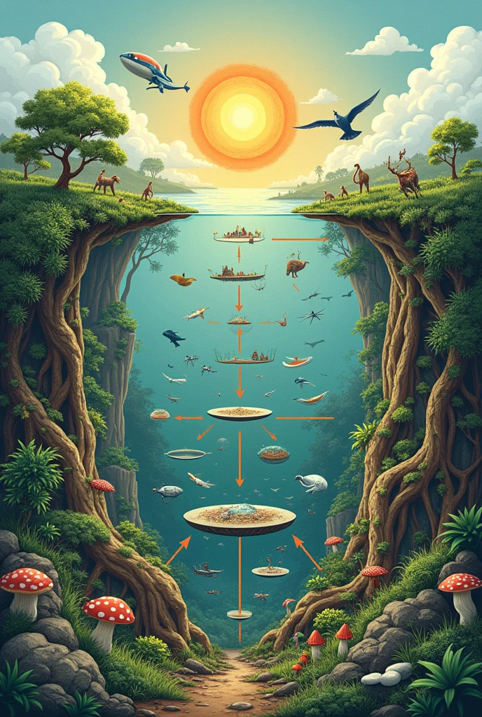TROPHIC LEVEL DE LAS PLANTAS Y ANIMALES  CON LAS SIGUIENTES PALABRASOBTENCION, Energy, nutrition, BREATHING, TROPHIC LEVEL, producer, CONSUMER, decomposers, HERVIVOROS, CARNIVORE, OMNIVORO, AUTROTOFO Y HETETROTROFO+
