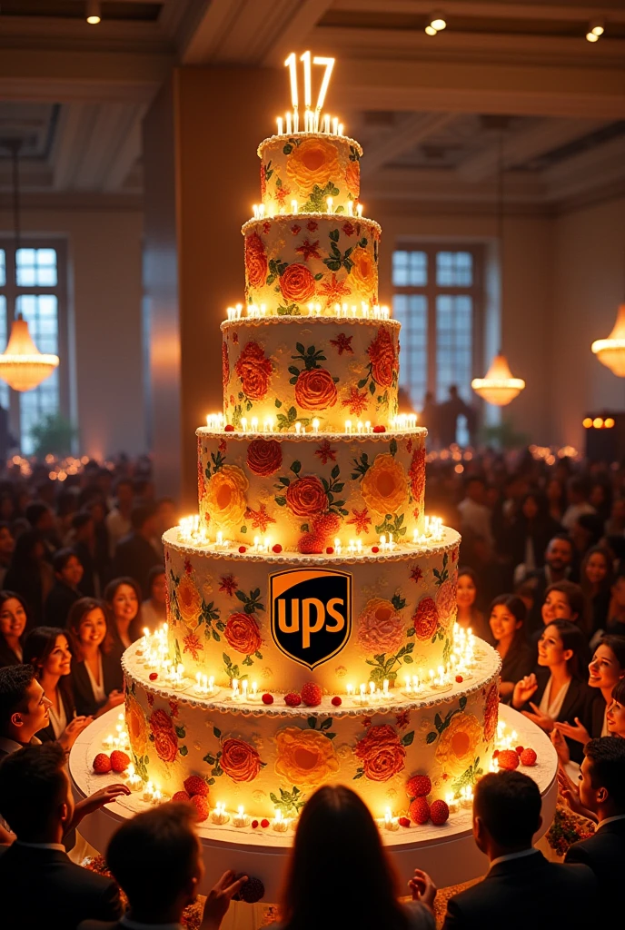 UPS Birthdays, 117 years in a celebration cake