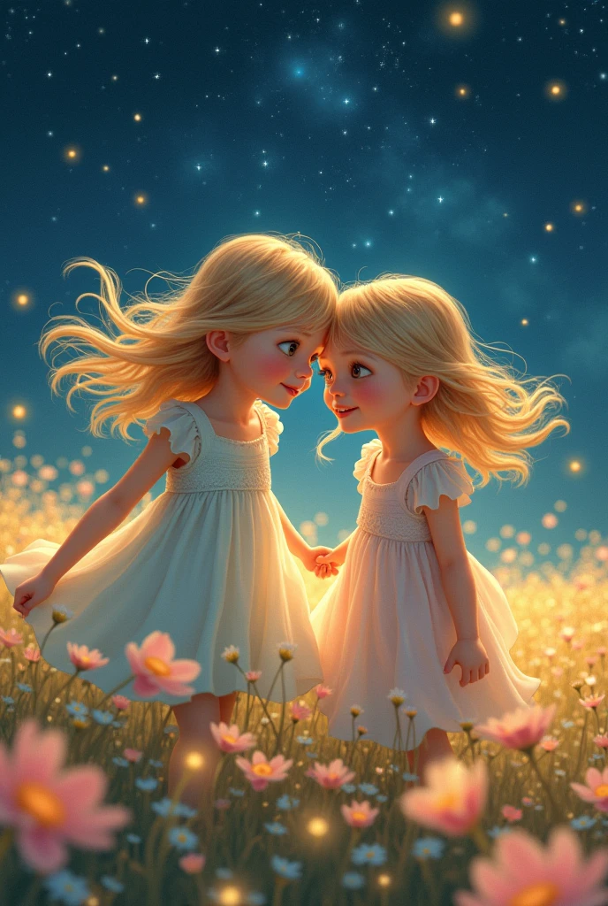 (Meisterwerk: 1.2, Realistisch: 1.37, ultra high resolution), weibliches Modell, helle Haut, Langes, lockiges Haar, beautiful dress, Ein am Meer, Rose petals everywhere, Hoher Kontrast, Dynamisch, Weicher Fokus, Nacht, Sterne, Sternenklarer Himmel, Meer,high quality,highest quality,I don't have three feet,Ich habe keine sechs Finger
