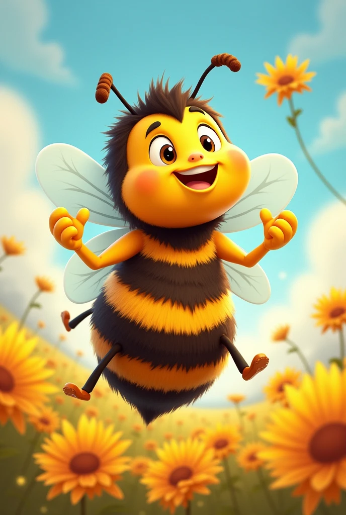 Create a meme with a bee called bees