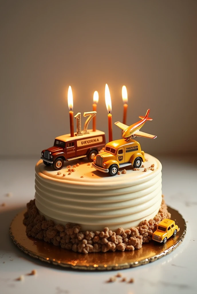 UPS Birthdays, 117 years in a small celebration cake. Put cars or planes on it.
