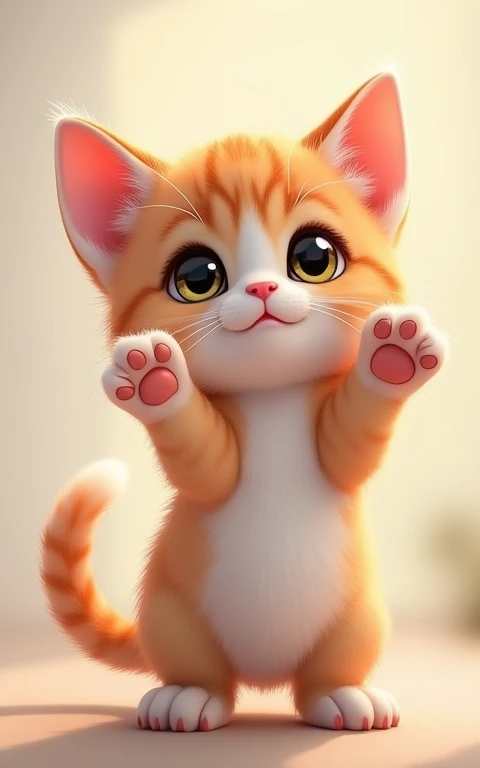 Strike a cute pose、masterpiece, Highest quality, Adorable、Cute eyes、Cute kitten、Too cute、Innocent