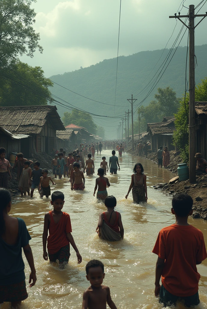 flood in Bangladesh. many people died