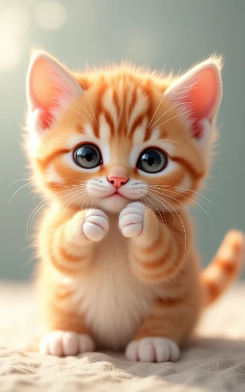 Strike a cute pose、masterpiece, Highest quality, Adorable、Cute eyes、Cute kitten、Too cute、Innocent