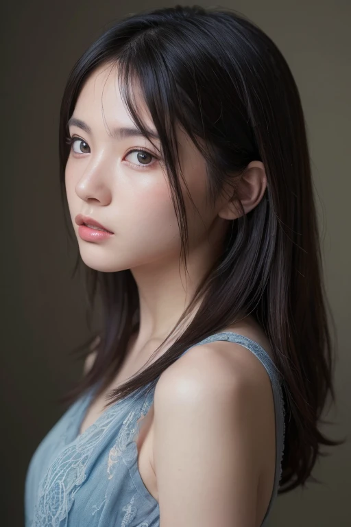(Highest quality:1.4),(masterpiece:1.4),(Realistic:1.4),(Realistic:1.2),(超High resolution, RAW Photos:1.4),(High resolution, Very detailed:1.2),(8k:1.2),photograph,a photo of a dark-haired,one person's,alone,(((Celadon lace bra:1.3))),((Big Breasts)),(((Large areola:1.4))),((whole body:1.3))