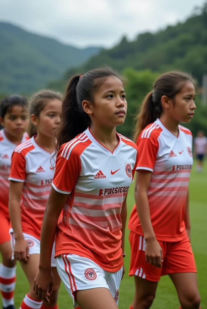 Youth soccer team with sportswear from UPAL University in Bolivia