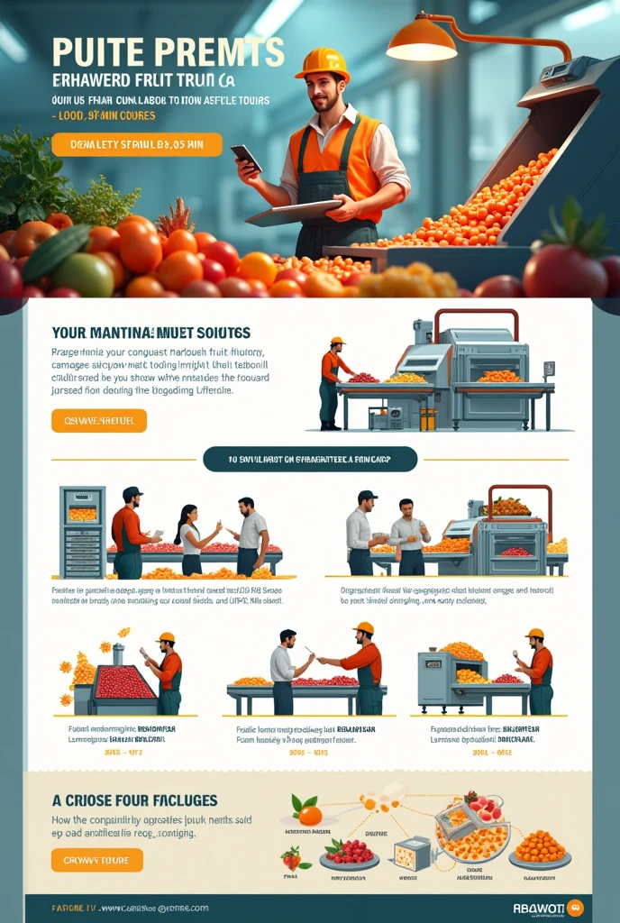 create a banner advertising a mini-course with the theme: GOOD POST-HARVEST MANUFACTURING PRACTICES FOR FRUIT FOR FOOD ENTERPRISES
