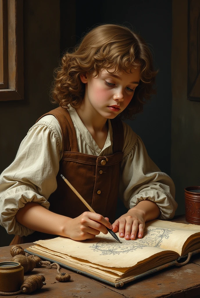 Leonardo’s beginnings as an artist when he was 14 in 1410