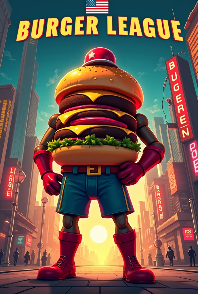election poster for burger league