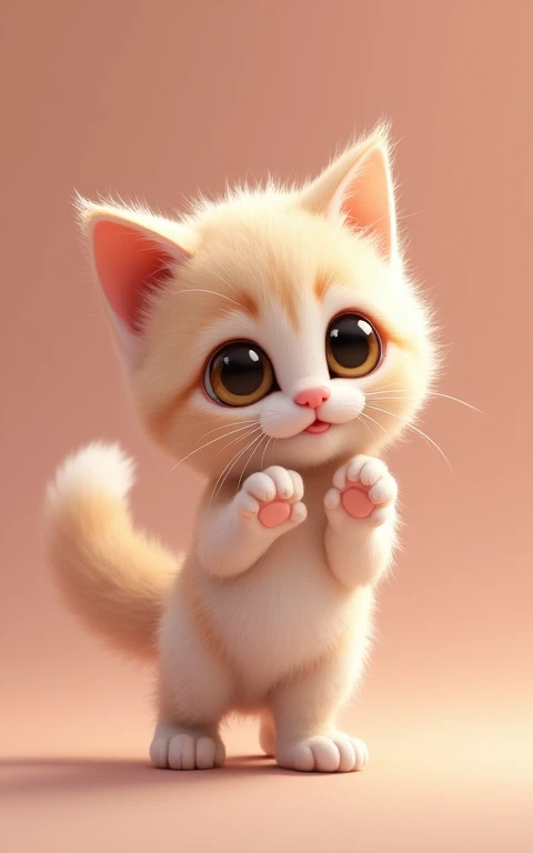 Strike a cute pose、masterpiece, Highest quality, Adorable、Cute eyes、Cute kitten、Too cute、Innocent