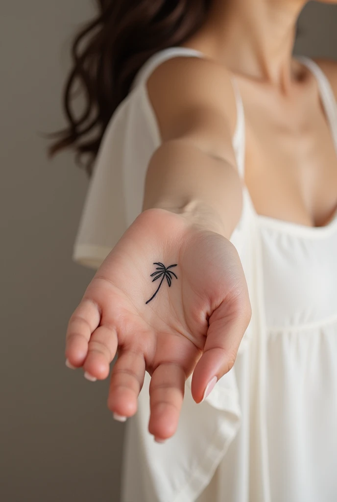 Cute Tattoo means  forever, intelligent don’t have any word, on the hand for girl 
