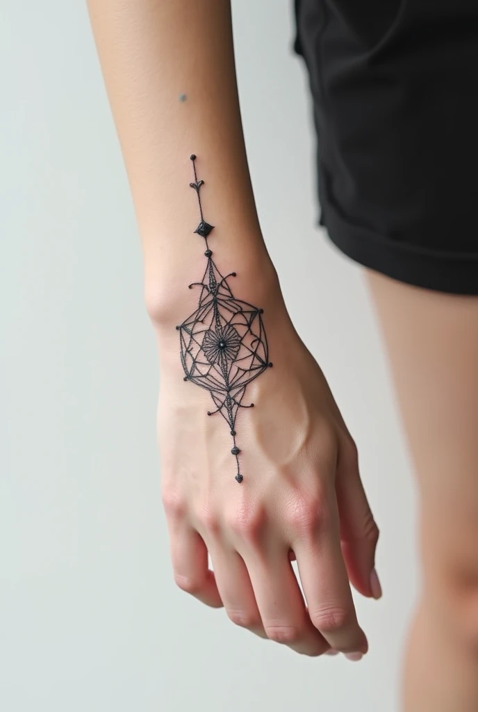Cute Tattoo means forever, intelligent,consistently don’t have any word, on the hand for girl