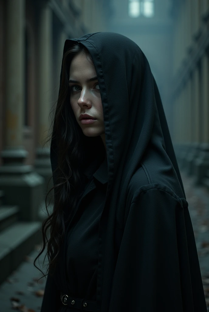 I am the mysterious portrait of her thinking only about the loneliness of love reflected in a gothic style image,The message I send is who lives it in a very real style , 48k uses the rule of thirds