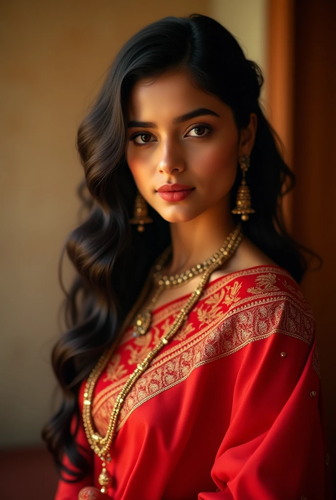 Indian girl with red saree