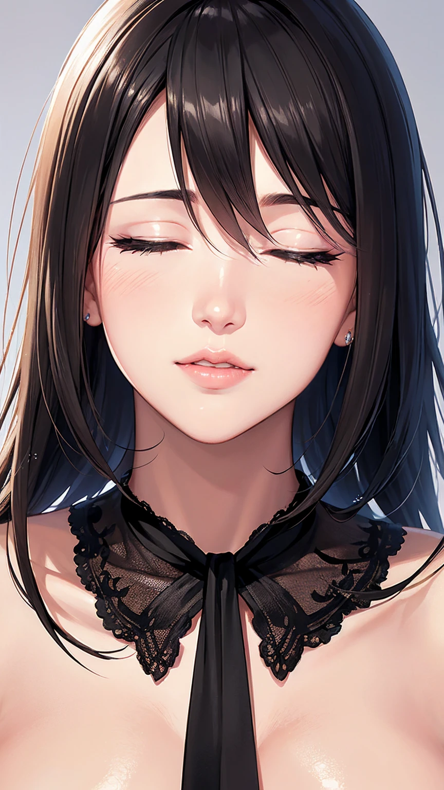 The face of a beautiful girl approaches the viewer, (to kiss), alone, Perfect and attractive face, Mouth trying to kiss, close your eyes, Put your chin forward, Expectations, Shyness, joy, blush, Realistic and attractive nose, Delicate and elegant eyelashes, Fine and thin eyebrows, Natural Makeup, Delicate and perfect brushwork, young and lively々Fresh Skin, break: Showing affection to the audience, Expectations, Shyness, joy, blush, I close my eyes in fear, Put your chin forward, Lips asking for a kiss, Detailed and realistic skin texture, Cute and sexy gestures that will charm you, ((Facing the audience)), View your viewers, Jaw sticking out, Please lower your eyelids, Detailed and engaging, Seduce you, break ((Gently closed eyelids)), The approaching lips, break (close your eyes, Lips asking for a kiss, Approaching Face, Chin forward), (look up:1.3), ((Facing you)), break Face up and look up, Mouth closed for a kiss, (close your eyes:1.3), Expectations, Shyness, joy, blush, Realistic and captivating depictions, First-person view of the viewer, The kiss, (Close-up of face seen from above:1.2).nsfw