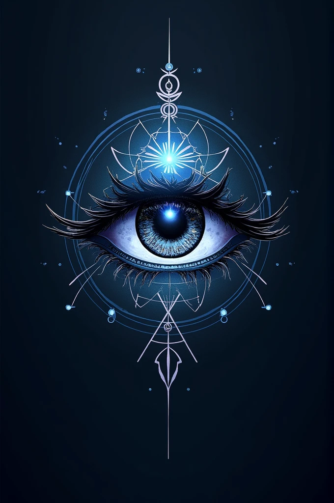 Eye + third eye name generate logo