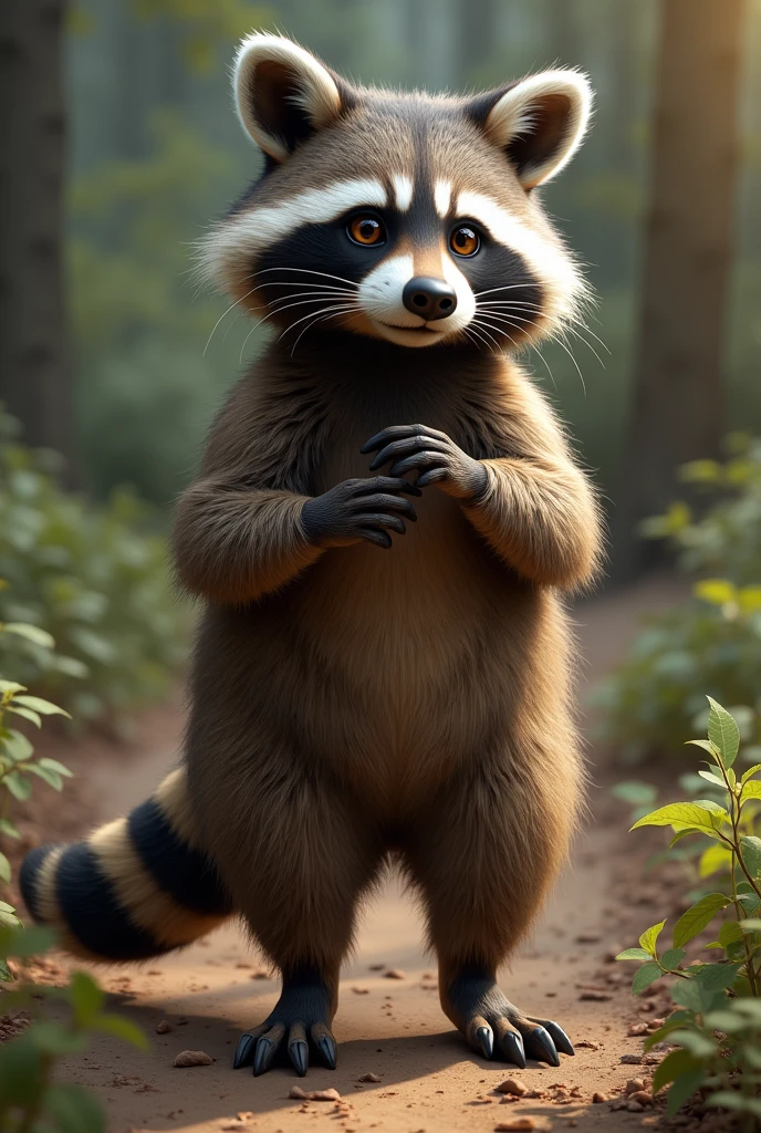 rambley the raccoon, human, footjob, human dick on raccoon feet