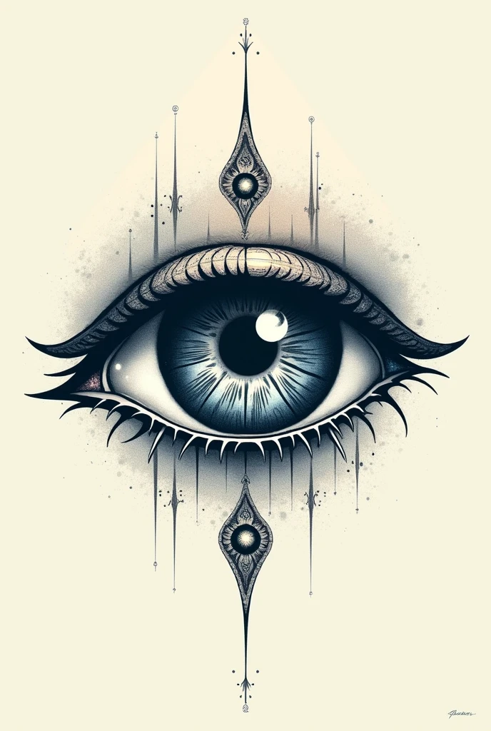 Eye + third eye name generate logo 
