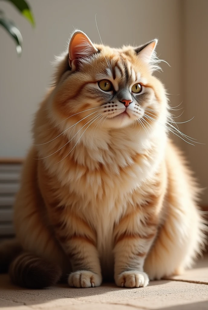 A full-bodied cat
