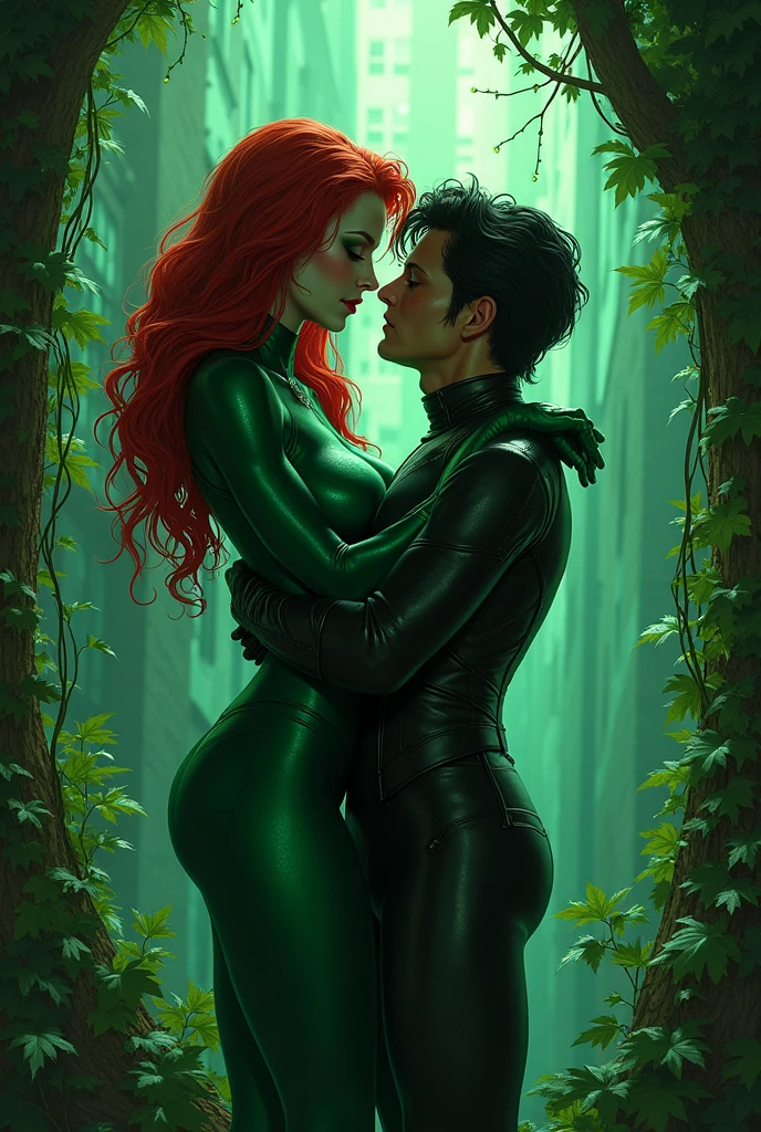 Poision ivy releases nightwing from her mind control, after she forcefully had sex with him