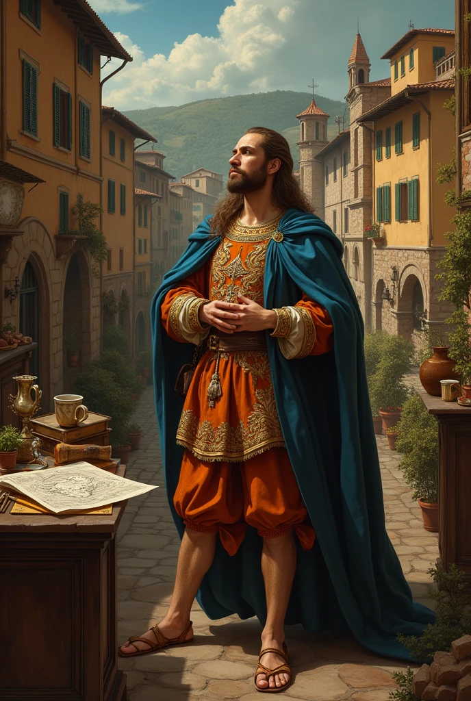 a very successful artist in the orbit of the Medici family who was as accomplished a business man in vinci italy in 1410
