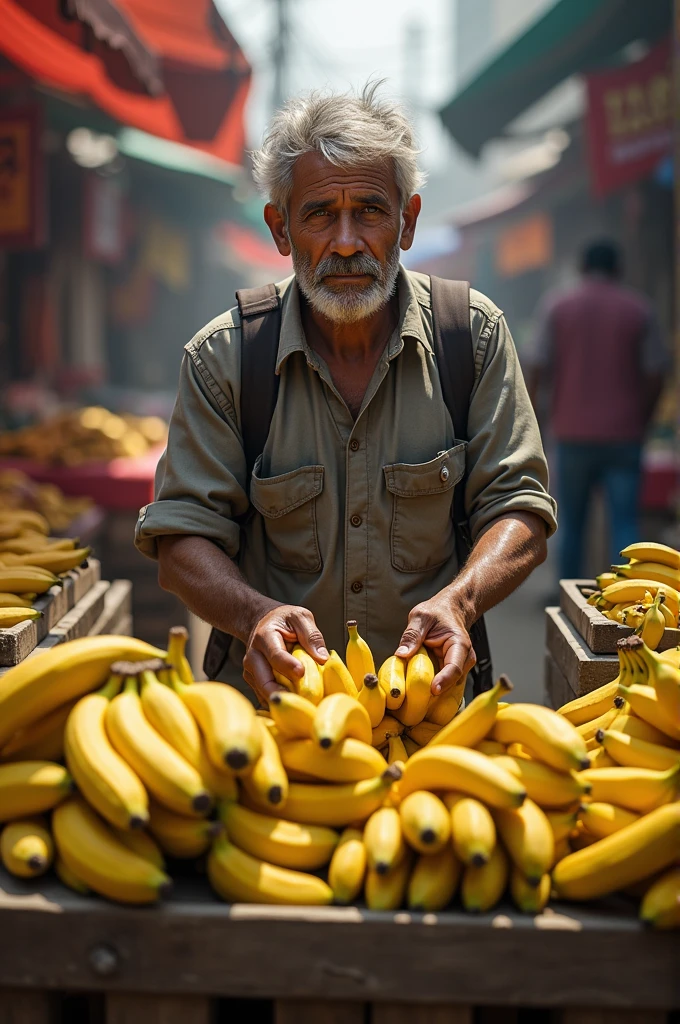 Sandip lamichane selling banana