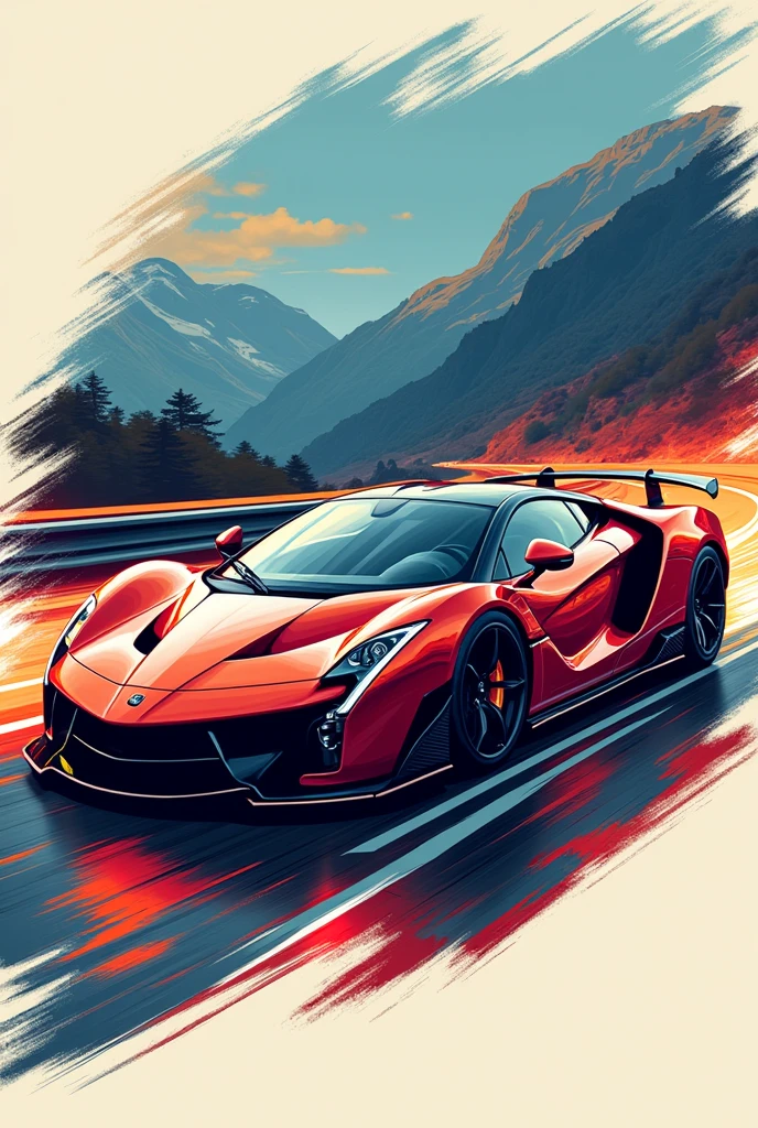 T shirt design car