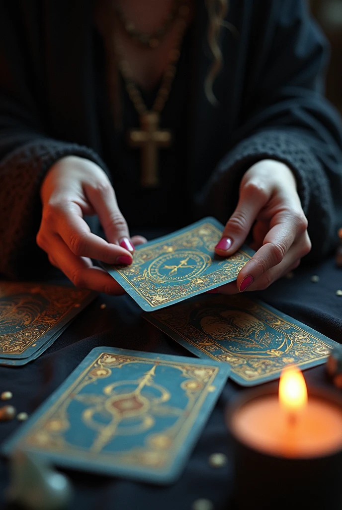 Tarot Cards Shuffled with the Question Have You Consulted the Cards to Reveal Your Beauty Written in the Center